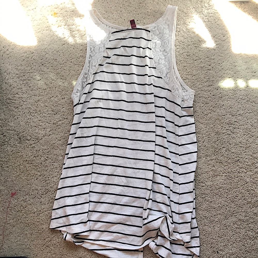 Black and white tank top